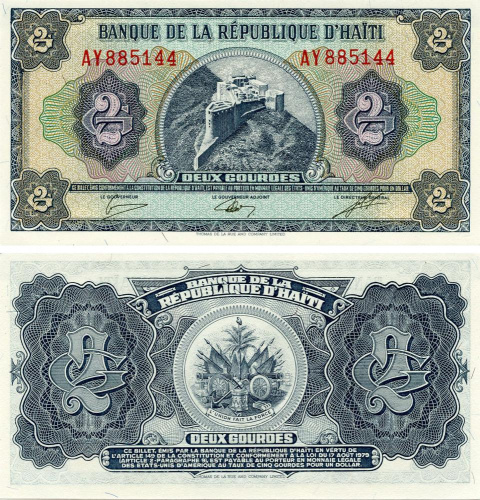 фото Гаити 2 гурда 1979 UNC (P245A)