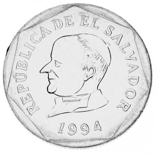 фото Сальвадор 25 сентаво 1994 AU-UNC