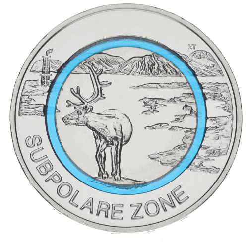 фото Германия 5 евро 2020 UNC D Субполярная зона