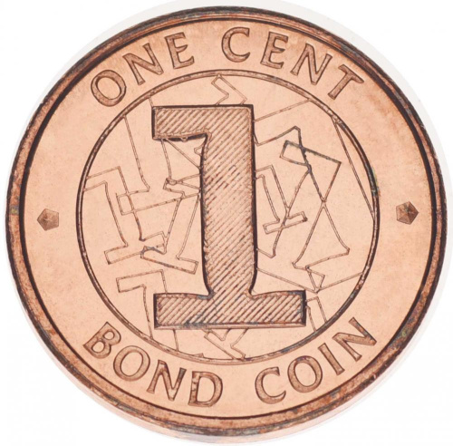 фото Зимбабве 1 цент 2014 UNC