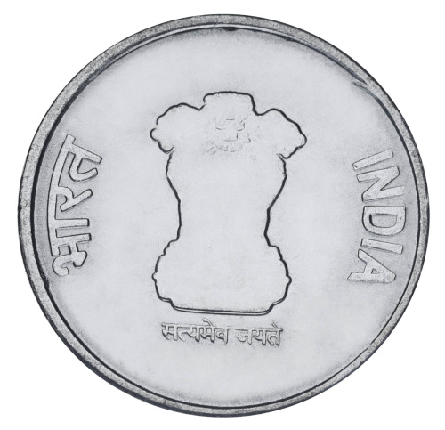 фото Индия 2 рупии 2022 UNC 75 лет независимости
