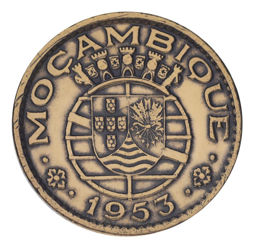 фото Мозамбик 1 эскудо 1953 VF-AU