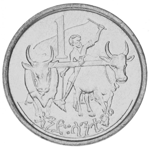 фото Эфиопия 1 цент 2004-2010 UNC
