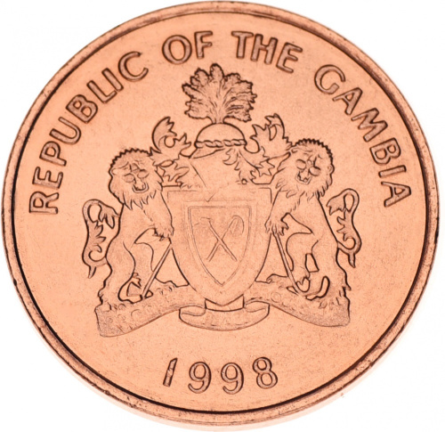 фото Гамбия 5 бутутов 1998 AU-UNC