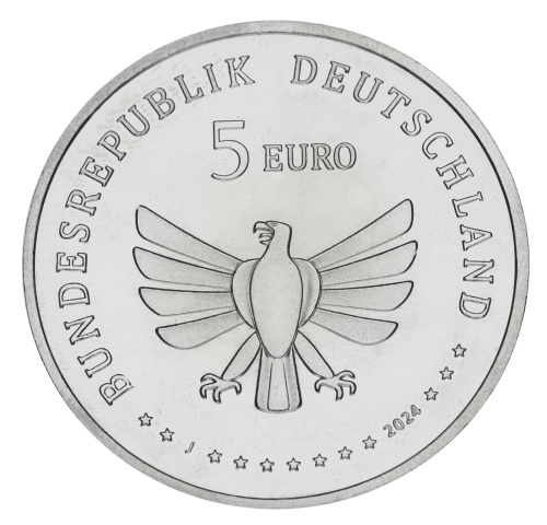 фото Германия 5 евро 2024 UNC Насекомое - Каменный шмель