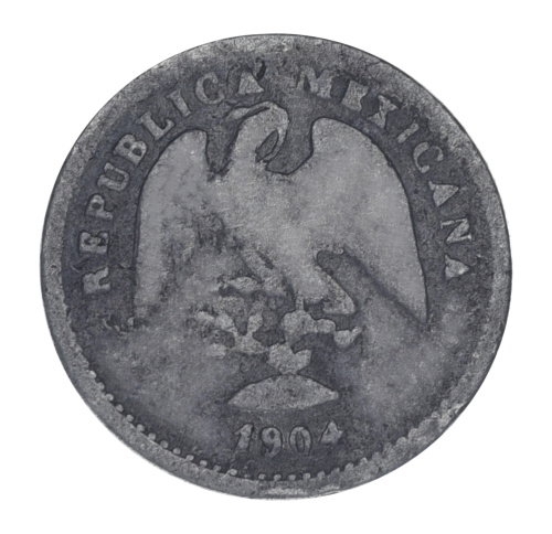 фото Мексика 5 сентаво 1904 Серебро F-VF