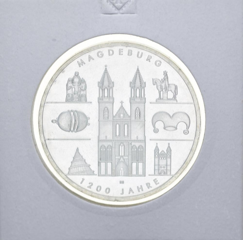 фото Германия 10 евро 2005 «Магдебург» Серебро UNC