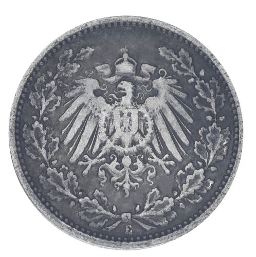 фото Германия 1/2 марки 1918 Серебро F-VF